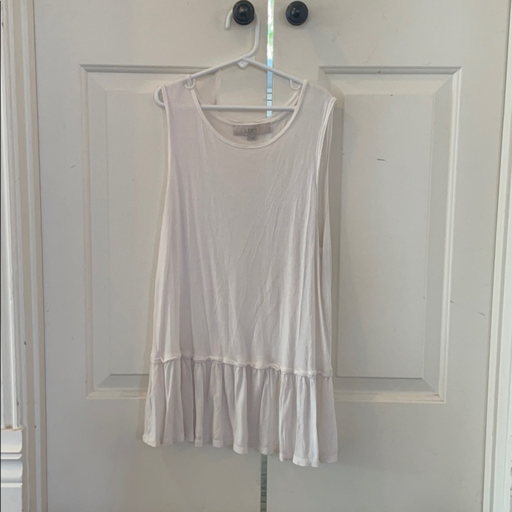 Loft cream tank top